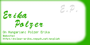 erika polzer business card
